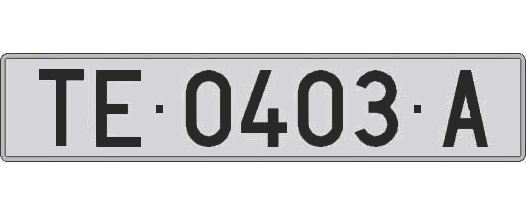 TE0403A matricula larga