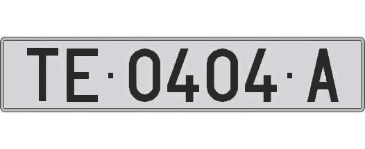 TE0404A matricula larga