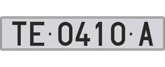 TE0410A matricula larga