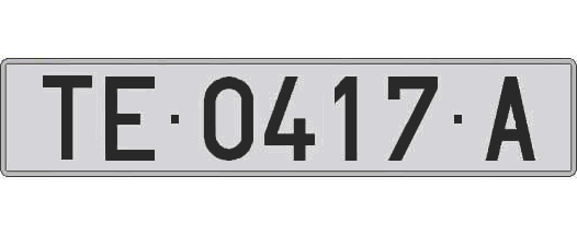TE0417A matricula larga