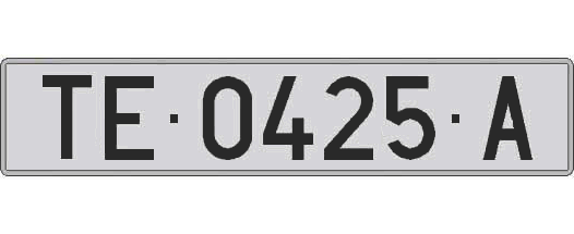 TE0425A matricula larga