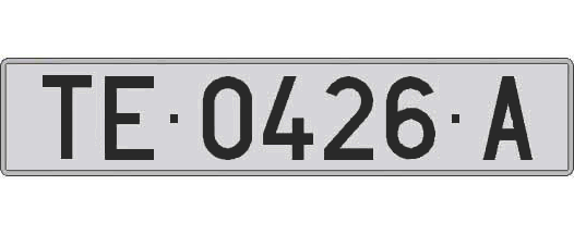 TE0426A matricula larga