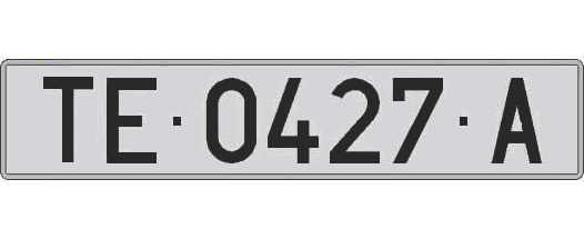 TE0427A matricula larga
