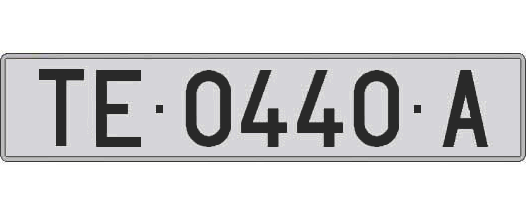 TE0440A matricula larga
