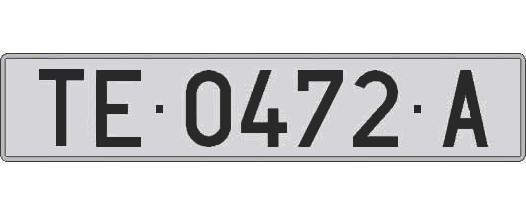 TE0472A matricula larga