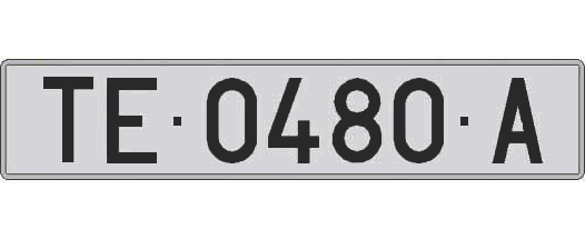 TE0480A matricula larga