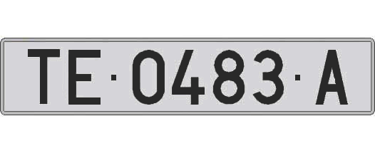 TE0483A matricula larga