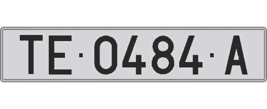 TE0484A matricula larga