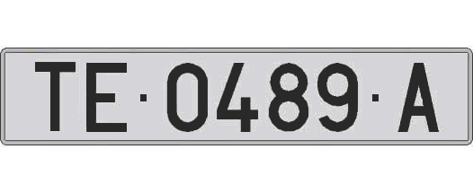 TE0489A matricula larga