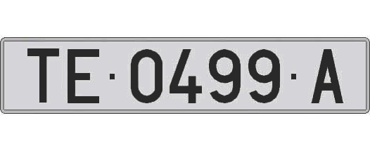 TE0499A matricula larga