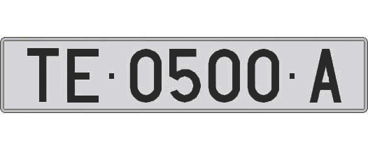 TE0500A matricula larga