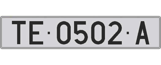TE0502A matricula larga
