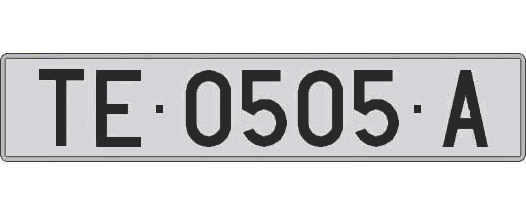 TE0505A matricula larga