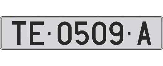 TE0509A matricula larga
