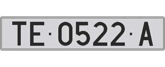 TE0522A matricula larga