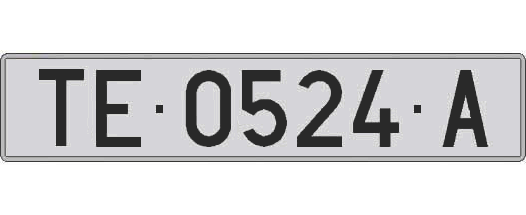 TE0524A matricula larga