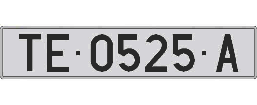TE0525A matricula larga