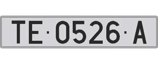 TE0526A matricula larga