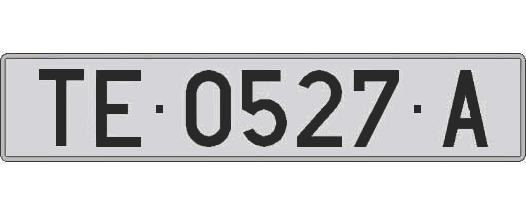 TE0527A matricula larga