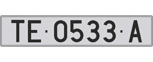 TE0533A matricula larga