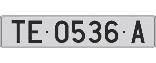 TE0536A matricula larga