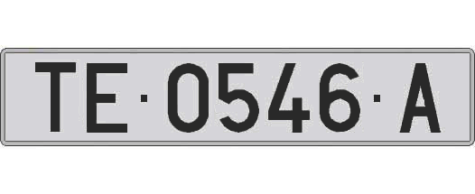 TE0546A matricula larga