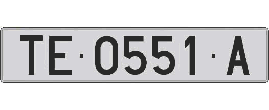 TE0551A matricula larga