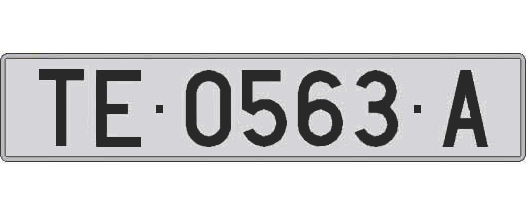 TE0563A matricula larga