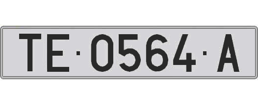 TE0564A matricula larga