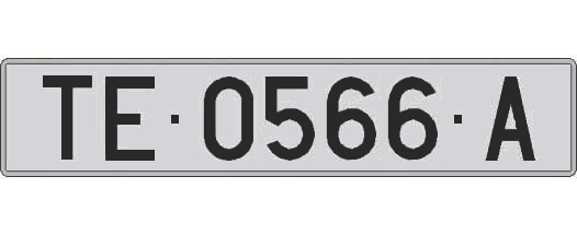 TE0566A matricula larga