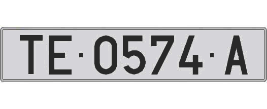 TE0574A matricula larga