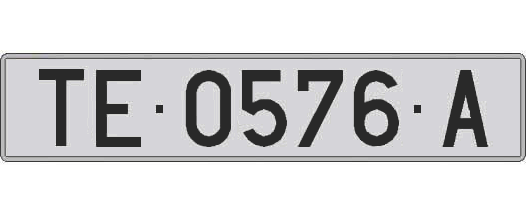 TE0576A matricula larga