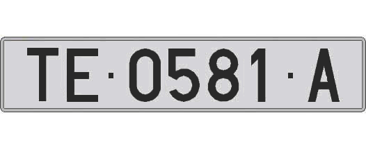 TE0581A matricula larga