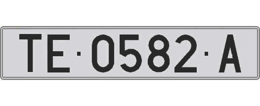 TE0582A matricula larga