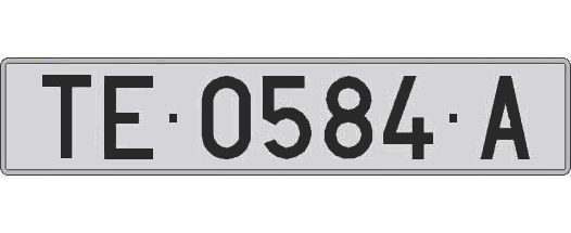 TE0584A matricula larga