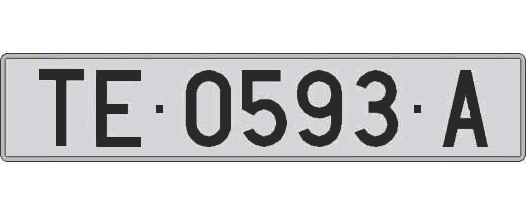 TE0593A matricula larga