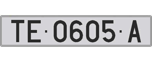 TE0605A matricula larga