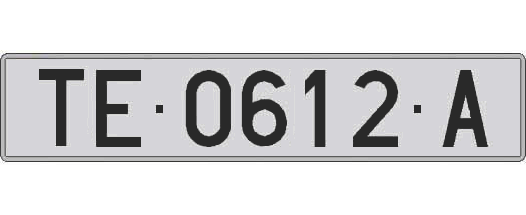 TE0612A matricula larga