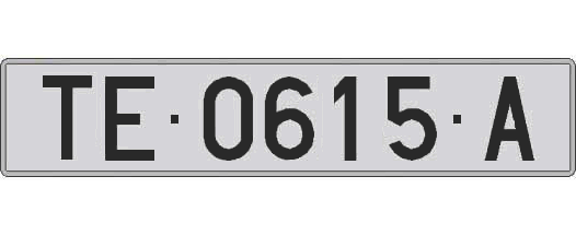 TE0615A matricula larga