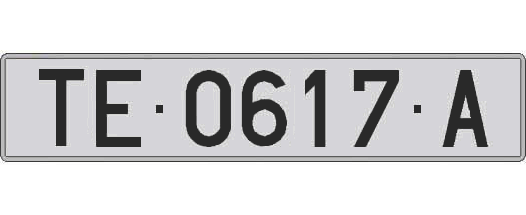 TE0617A matricula larga