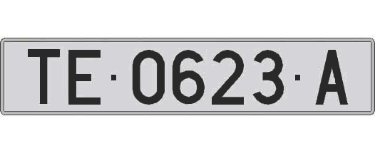 TE0623A matricula larga