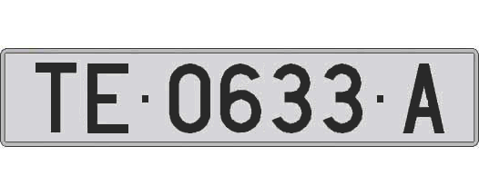 TE0633A matricula larga