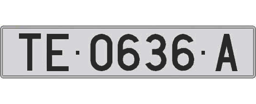 TE0636A matricula larga