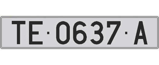 TE0637A matricula larga