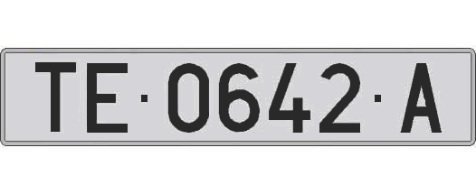 TE0642A matricula larga