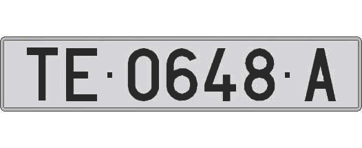 TE0648A matricula larga