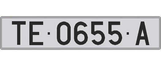 TE0655A matricula larga