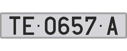 TE0657A matricula larga