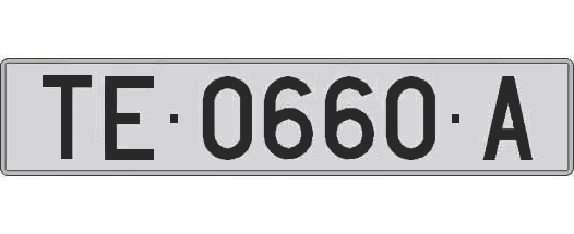 TE0660A matricula larga