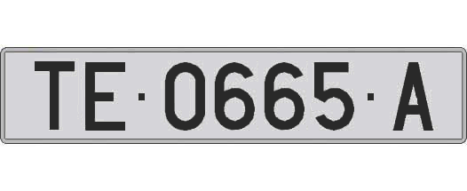 TE0665A matricula larga